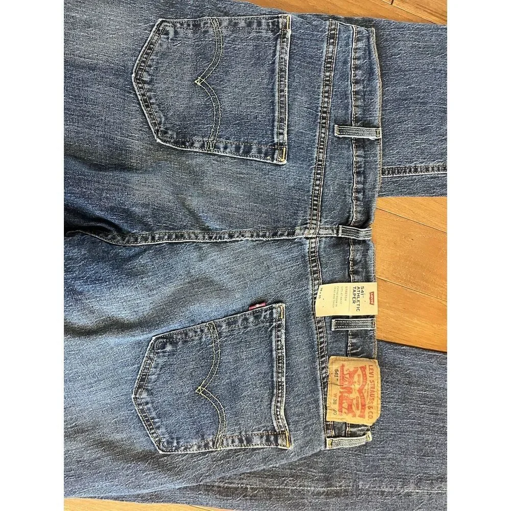 men's Levi's 541 Athletic Taper Eco Ease Stretch Jeans Pants 38 x 30 NEW